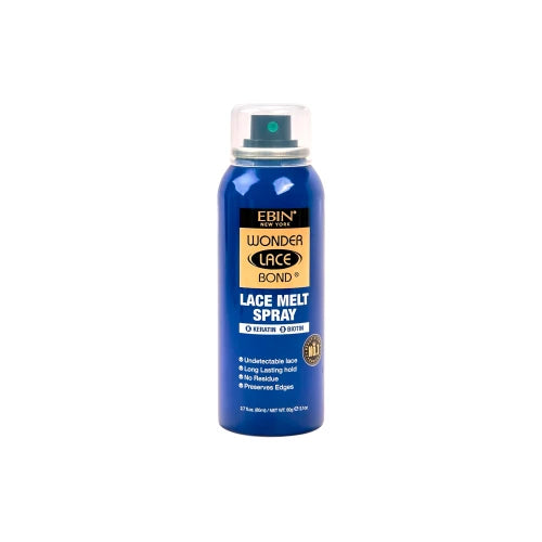 Ebin New York Wonder Bond Melt Spray – Extra Strong Hold, Seamless Lace Blend, Keratin-Infused for Healthy Hair