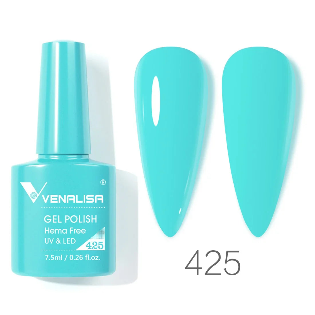 VENALISA 7.5ml HEMA-Free Nail Gel Polish – VIP4 Semi-Permanent Soak-Off UV/LED Gel Varnish, Full Coverage Nail Lacquer