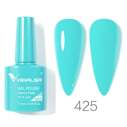 VENALISA 7.5ml HEMA-Free Nail Gel Polish – VIP4 Semi-Permanent Soak-Off UV/LED Gel Varnish, Full Coverage Nail Lacquer