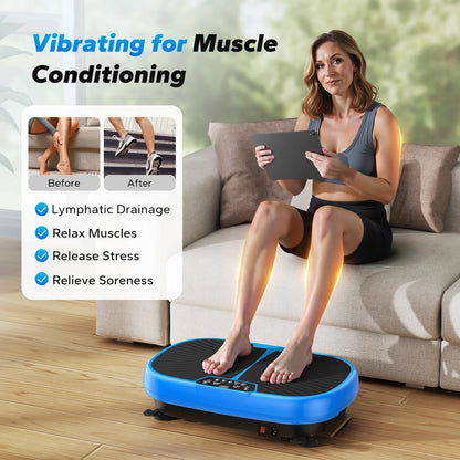 MERACH EMS Vibration Plate – Fitness Machine for Fat Burning, Weight Loss, Pain Relief & Lymphatic Drainage