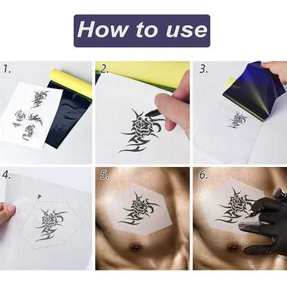 10/30/50pcs A4 Tattoo Transfer Papers – Thermal Printer Copier Stencil Sheets for Tattoo Machine Accessories