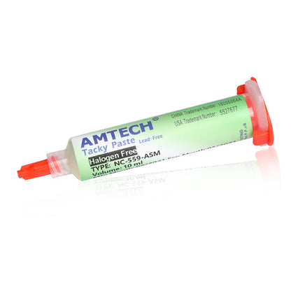 Amtech NC-559 Flux – 10ml Soldering Flux Syringe for Electronics, BGA, SMD & PCB Repair Tools