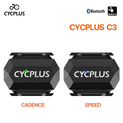 CYCPLUS Dual Sensor Bike Computer — Cadence & Speedometer with ANT+ Bluetooth, Waterproof GPS Cycling Accessory