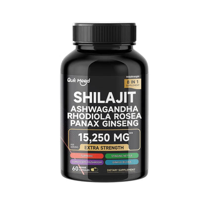 Sea Moss & Shilajit Supplement Bundle – 120 Capsules with Black Seed Oil, Ashwagandha, Ginger, Burdock Root, Turmeric & Black Pepper