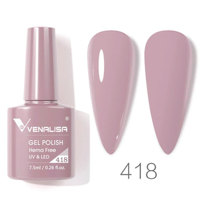 VENALISA 7.5ml HEMA-Free Nail Gel Polish – VIP4 Semi-Permanent Soak-Off UV/LED Gel Varnish, Full Coverage Nail Lacquer