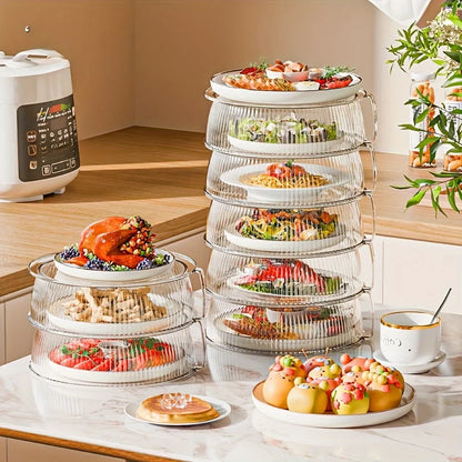 Thermal Food Insulation Cover - Dustproof Microwave Oven Cover for Kitchen Tabletop Fruit and Vegetable Storage