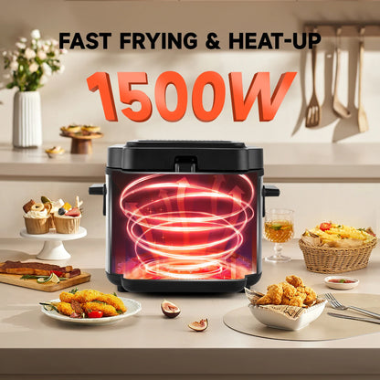 2.5L Electric Deep Fryer – Large Capacity Oil Frying Machine for Fried Chicken, Fries, Commercial & Countertop Use