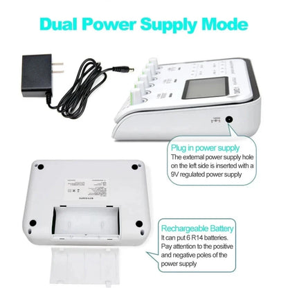 6-Output Channel TENS Muscle Electrostimulator - Physiotherapy Body Massager, Electroacupuncture Needle Patch Machine