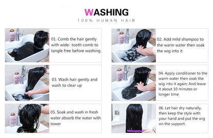 250 Density Deep Curly Wave 360 HD Lace Front Human Hair Wig – Water Wave 13x6 Lace Frontal Glueless Wig, 100% Human Hair
