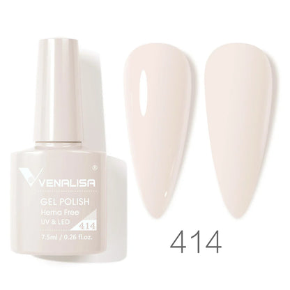 VENALISA 7.5ml HEMA-Free Nail Gel Polish – VIP4 Semi-Permanent Soak-Off UV/LED Gel Varnish, Full Coverage Nail Lacquer