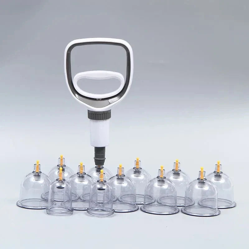 Cupping Therapy Set — Vacuum Suction Cups for Massage, Anti-Cellulite & Physiotherapy Body Treatment