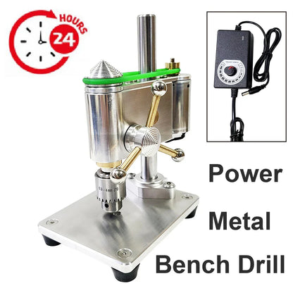 100-240V Mini Drilling Machine – Adjustable Pressure Precision Bench Drill for Mechanical, Decorative, Watch, and Model Crafts