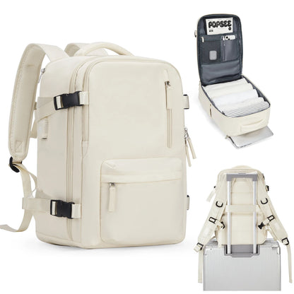 Women's Cabin Travel Backpack - Large Capacity, Water-Resistant Laptop Bag 45x36x20 cm, Fits EasyJet and Ryanair Carry-On Dimensions