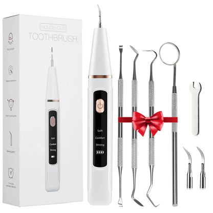 Ultrasonic Dental Plaque & Calculus Remover – Teeth Tartar Eliminator, Stains Cleaner, Electric Tooth Stone Scaler
