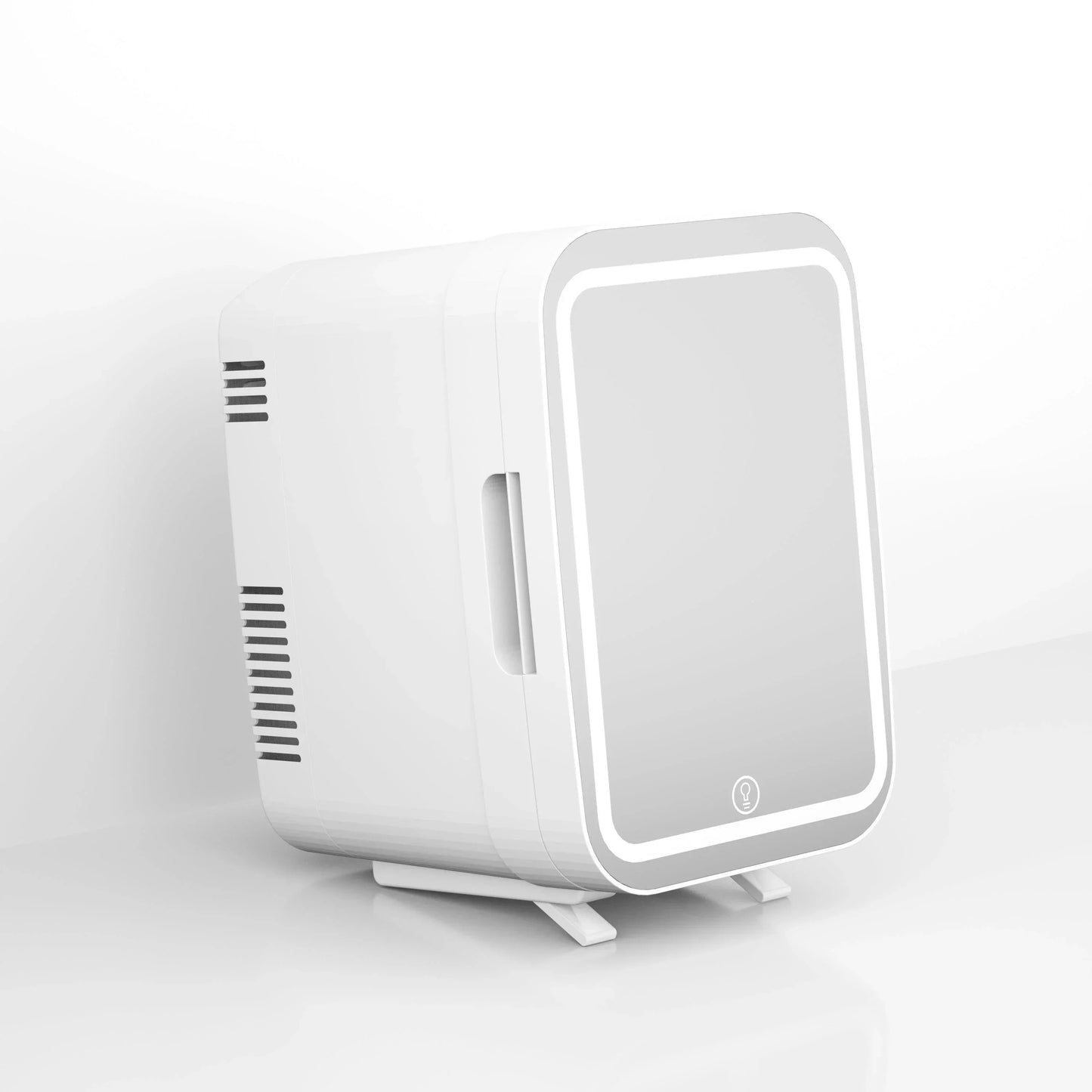 Cooseon 4L Mini Mirror Fridge – AC/DC Heated Cooling Beauty & Skincare Refrigerator, Portable Car Mini Fridge