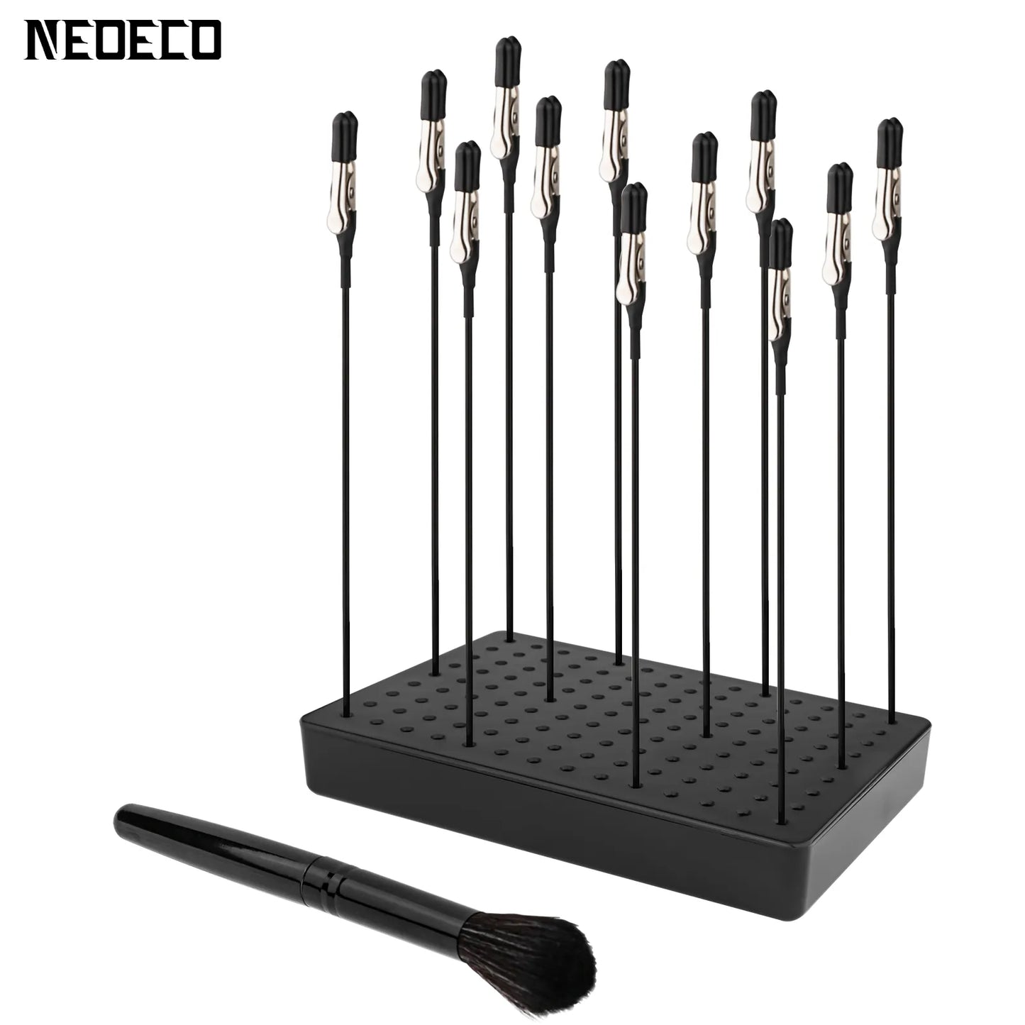 Modeling Tool Set: Painting Stand Base Holder with 12 Alligator Clip Sticks - Perfect for Airbrush Spray and Hobby DIY