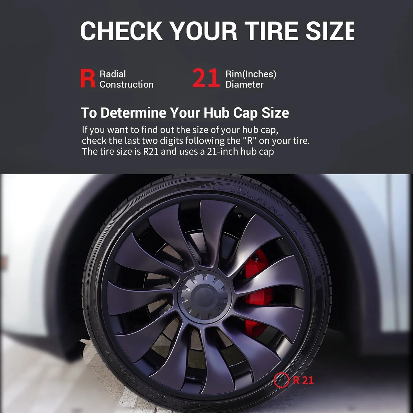 Model Y 2020-2024 Tesla 21" Wheel Protector – 4PCS ABS Rim Protection Accessories