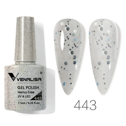 VENALISA 7.5ml HEMA-Free Nail Gel Polish – VIP4 Semi-Permanent Soak-Off UV/LED Gel Varnish, Full Coverage Nail Lacquer