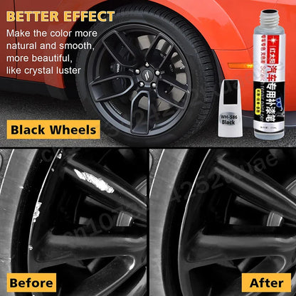 Car Wheel Scratch Repair Pen – Matte Black Touch-Up for Tesla Model 3, Y, X & S Rims