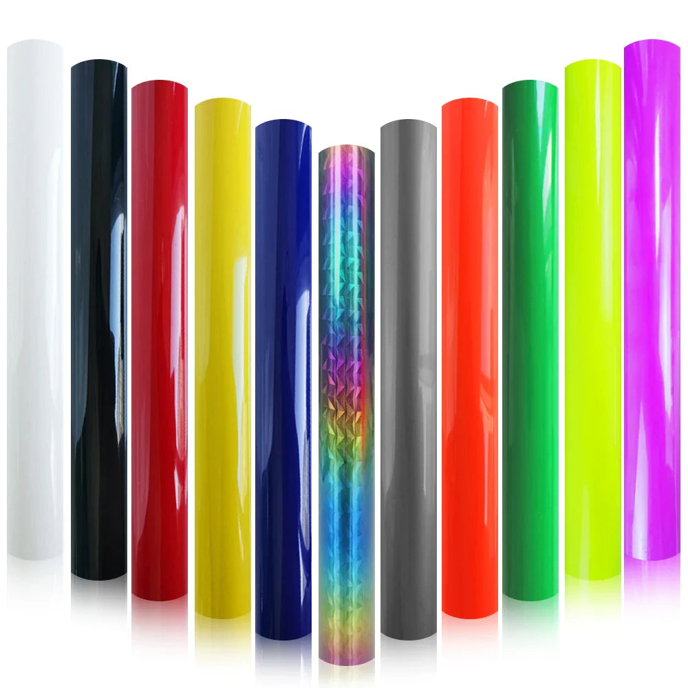 1 Sheet 3D Puff Heat Transfer Vinyl Film - Iron-On HTV for DIY T-Shirts, Clothes, Pillows, and Textile Fabric, Available in 18 Colors