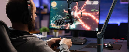 Maono PD200X XLR/USB Dynamic Microphone – Metal Gaming & Streaming Mic with Tap-to-Mute and Gain Control