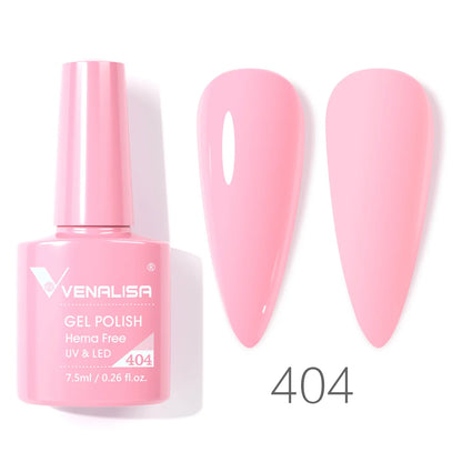 VENALISA 7.5ml HEMA-Free Nail Gel Polish – VIP4 Semi-Permanent Soak-Off UV/LED Gel Varnish, Full Coverage Nail Lacquer