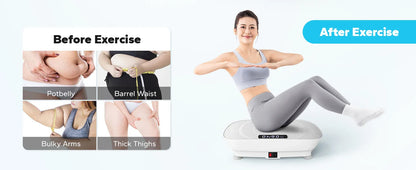 MERACH Vibration Plate Exercise Machine – Whole Body Workout Fitness Platform for Weight Loss & Shaping