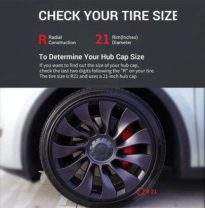 Model Y 2020-2024 Tesla 21" Wheel Protector – 4PCS ABS Rim Protection Accessories
