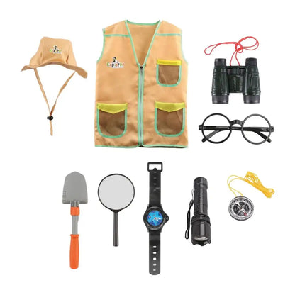 Kids Outdoor Adventure Exploration Kit – Explorer Costume & Role-Play Set for Children