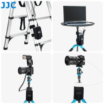 JJC Tripod Mounting Strap Bag – Photography Accessory Holder for Power Bank, Remote, Light Stand & Cables
