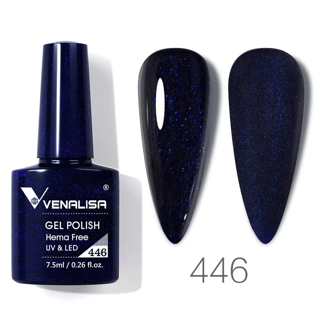VENALISA 7.5ml HEMA-Free Nail Gel Polish – VIP4 Semi-Permanent Soak-Off UV/LED Gel Varnish, Full Coverage Nail Lacquer