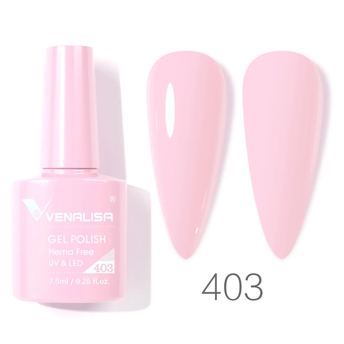 VENALISA 7.5ml HEMA-Free Nail Gel Polish – VIP4 Semi-Permanent Soak-Off UV/LED Gel Varnish, Full Coverage Nail Lacquer