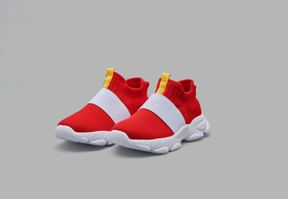 Sonic Shoes for Boys Kids - Red Cartoon Anime Sneakers, Comfortable Sonic-Themed Casual Shoes
