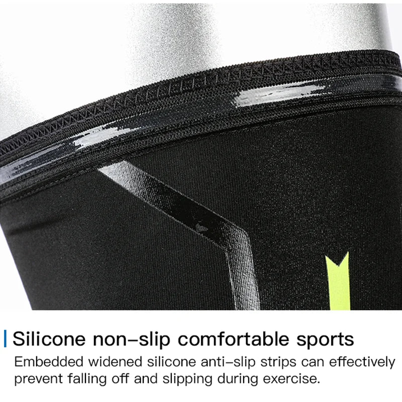 Compression Sports Knee Pads - High Elasticity & Breathability | Shock Absorption for Running & Arthritis Joint Pain Relief