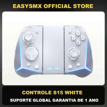 EasySMX S15 L/R Wireless RGB Controller — Compatible with Nintendo Switch/OLED, Gyroscope, Amiibo & Hall Effect, Perfect for Pokemon Games