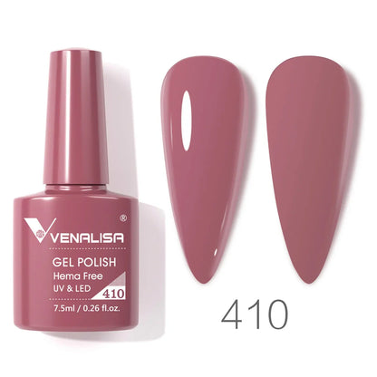 VENALISA 7.5ml HEMA-Free Nail Gel Polish – VIP4 Semi-Permanent Soak-Off UV/LED Gel Varnish, Full Coverage Nail Lacquer