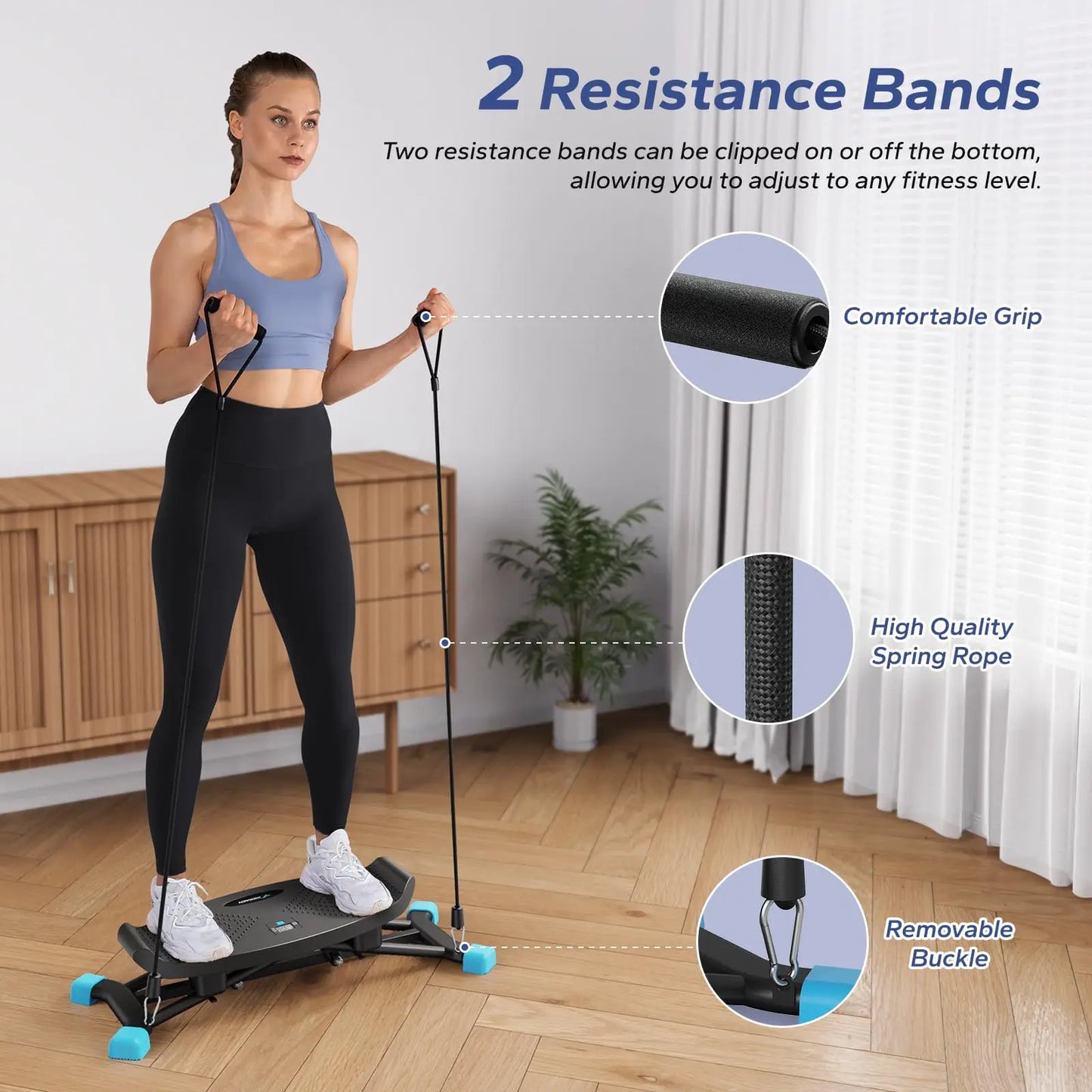 MERACH Simulated Ski Machine – Full Body Cardio Fitness Trainer for Leg Workout & Aerobic Exercise