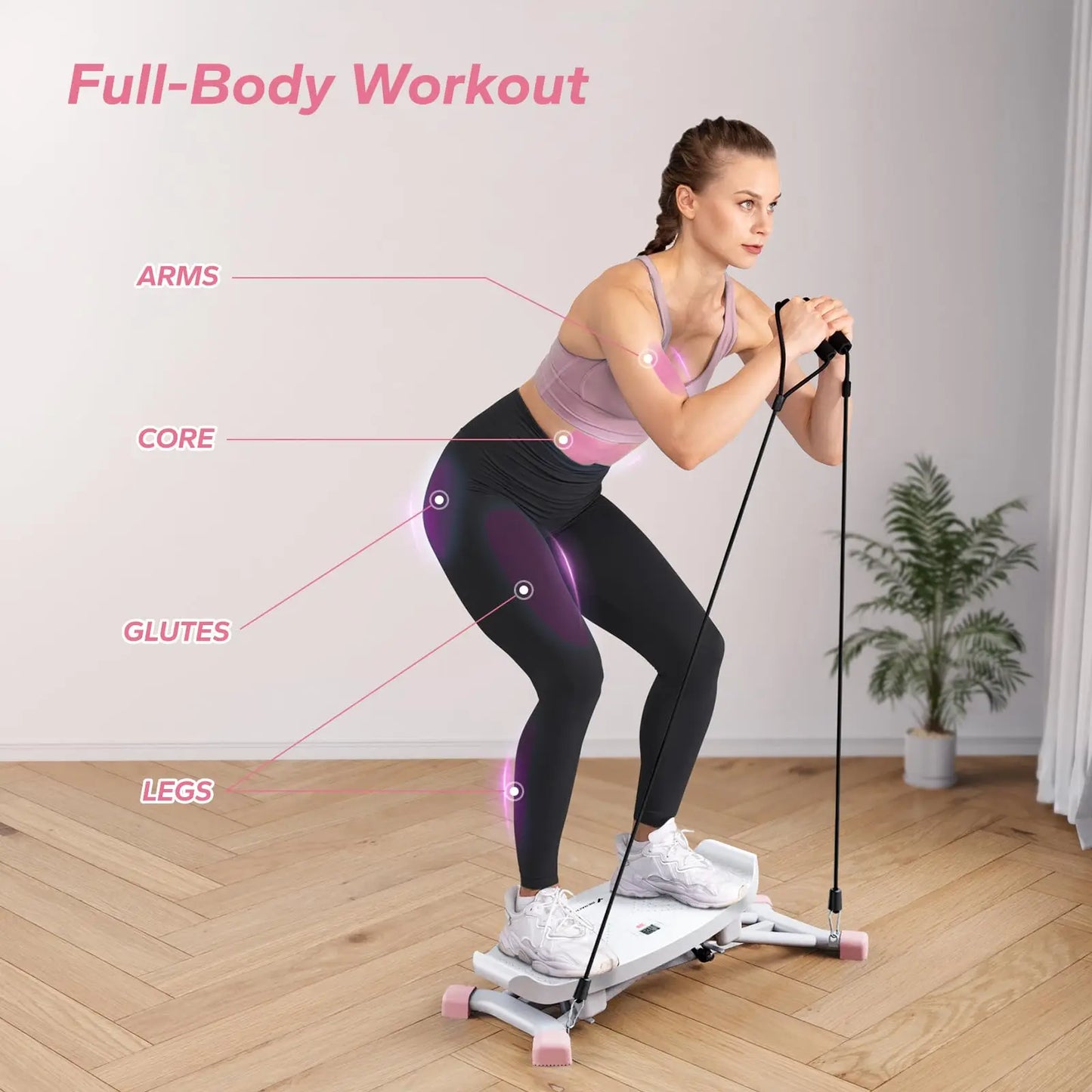 MERACH Simulated Ski Machine – Full Body Cardio Fitness Trainer for Leg Workout & Aerobic Exercise