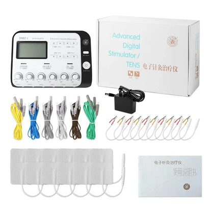 6-Output Channel TENS Muscle Electrostimulator - Physiotherapy Body Massager, Electroacupuncture Needle Patch Machine