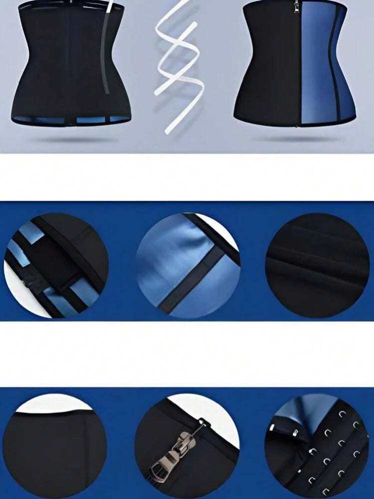 Women's Waist Trainer Belt - Tummy Control Body Shaper with Sweat Workout Waist Trimmer Girdle for Fitness