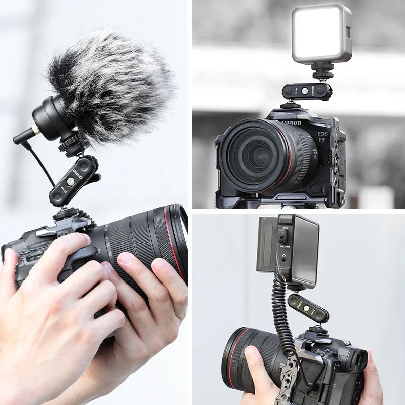 VIJIM Ulanzi R102 Metal Double Ball Head Magic Arm - 360° 1/4'' Screw Extension Mount for DSLR Camera, Monitor, Video Mic & Tripod