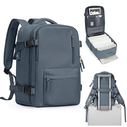 Women's Cabin Travel Backpack - Large Capacity, Water-Resistant Laptop Bag 45x36x20 cm, Fits EasyJet and Ryanair Carry-On Dimensions