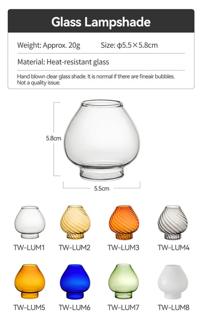 ThousWinds Luminara Mini Oil Lamp – Windproof Portable Retro Lantern with 20-Hour Burn Time for Camping and Hiking