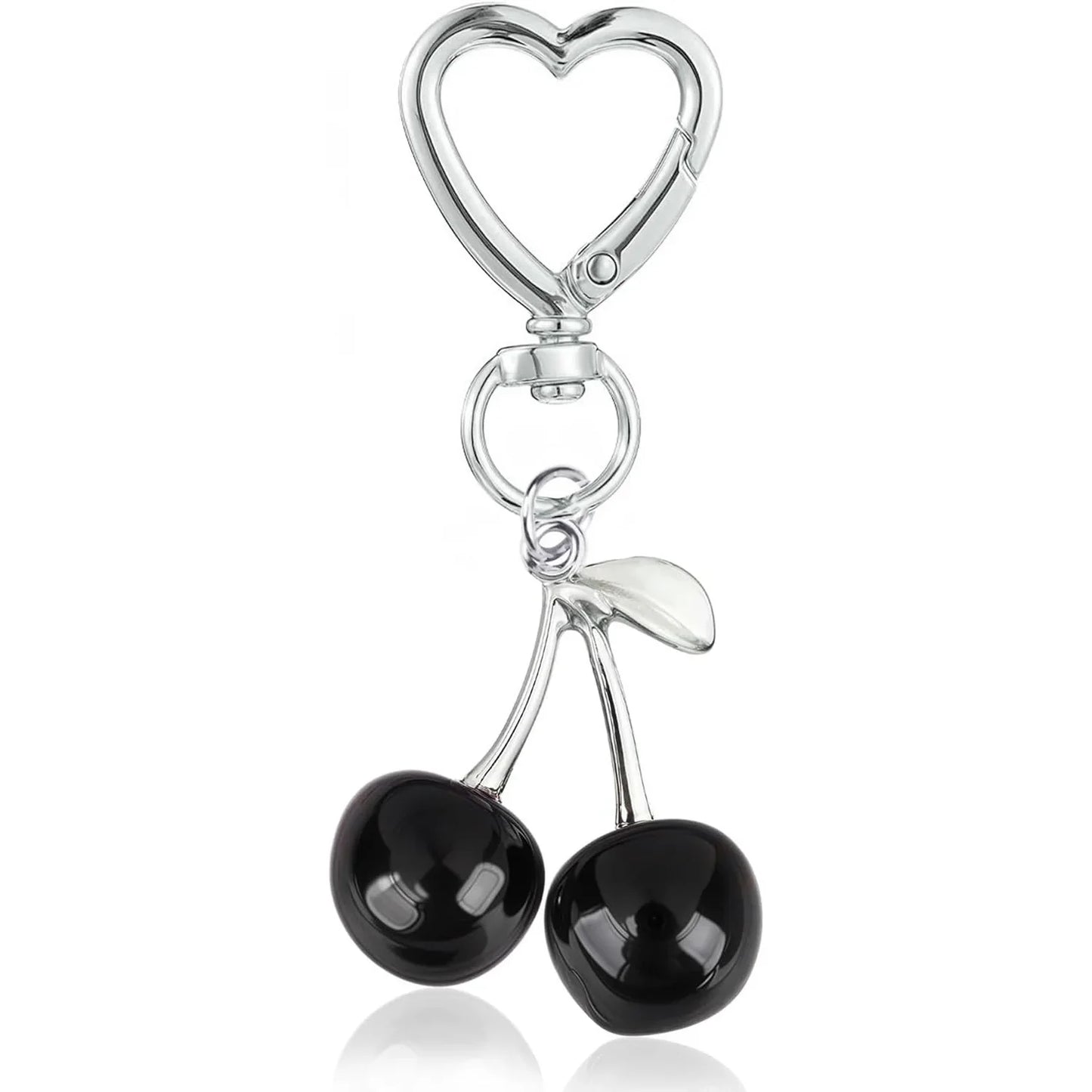 Cute Kawaii Cherry Keychain – Bag & Purse Charm for Women, Car Key Decor & Gift Accessory