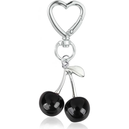 Cute Kawaii Cherry Keychain – Bag & Purse Charm for Women, Car Key Decor & Gift Accessory