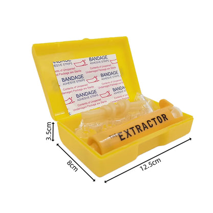 Venom Extractor First Aid Kit : Outdoor Emergency Survival Rescue for Snake & Insect Bites - Wild Bee Bite Vacuum Detox Pump