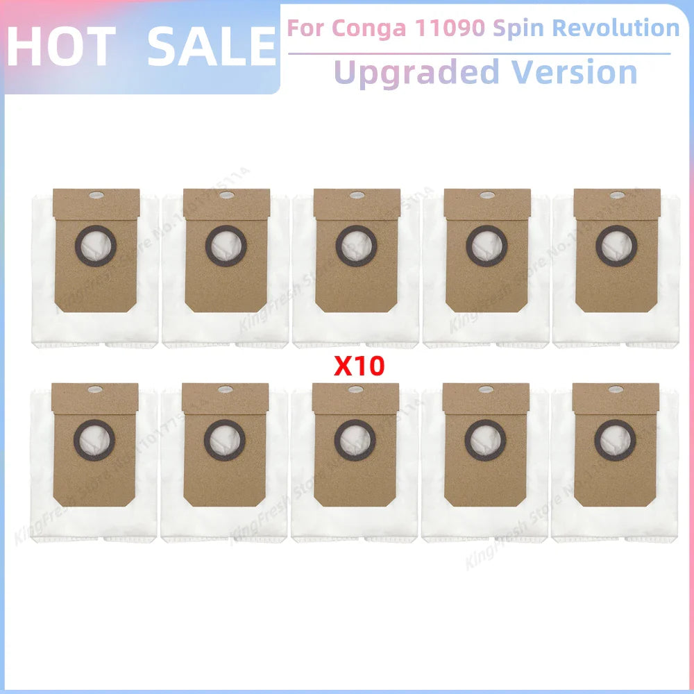 Replacement Parts Kit for Cecotec Conga 11090 / 13090 Spin Revolution Vacuum – Roller, Brushes, HEPA Filter & Mop