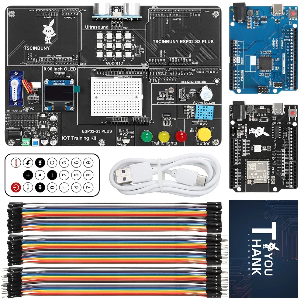 Tscinbuny ESP32-S3 PLUS Arduino Starter Kit - Complete Programmable IoT Development & Educational Kit