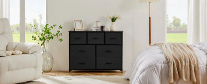 Bedroom Dresser with 7 Fabric Drawers – Organizer Storage Closet & Clothes Display Cabinet for Living Room