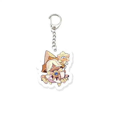 Game Chibis Shadow & Milk Cookie Keychains – Acrylic Bag Pendant for Coffee Brea & Pure Vanilla Fans Gifts